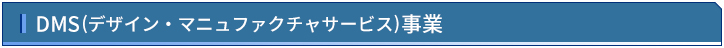 DMS（デザイン・マニュファクチャー　サービス）事業